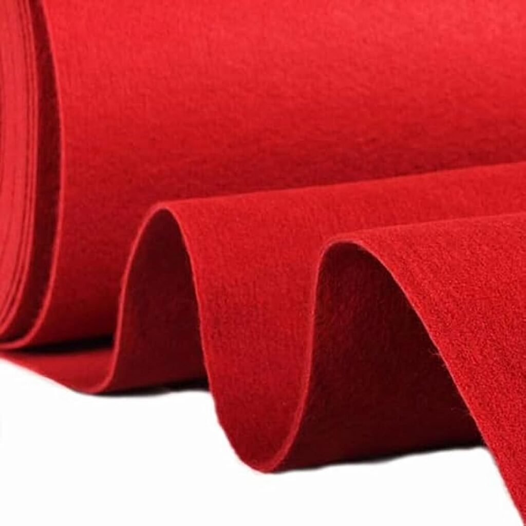 Felt texture in a bold red blend — the Linus Special Carpet.
